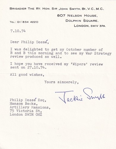 Letter signed sir john - letter,