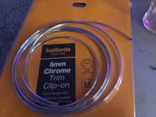 Chrome clip on trim, approx