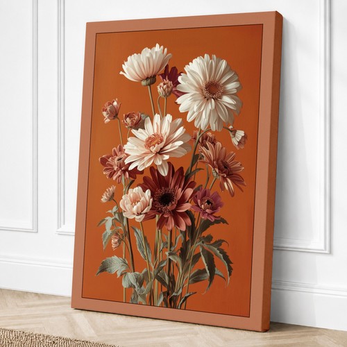 Daisy study botanical - study, canvas