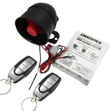 NEW Universal Car Vehicle Security System Burglar Alarm Anti-theft 2 Remotes Kit