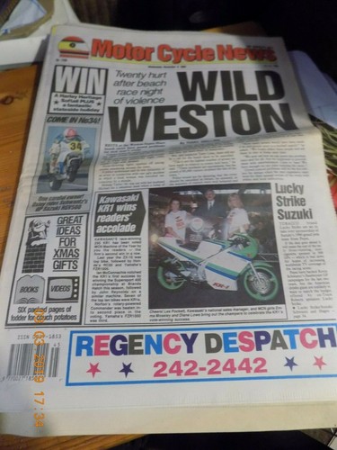 Motor cycle news - , news/8,11,89/nec