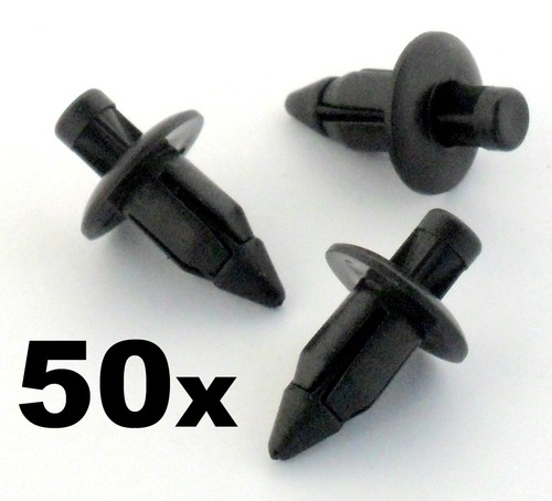 50x 6mm plastic rivet bike - plastic,