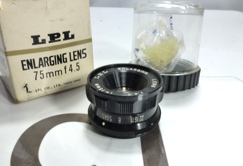 Lpl 75mm enlarging lens - f4.5,
