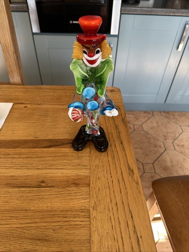 Murano glass clown figurine - murano,
