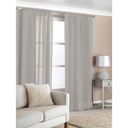 Pair voile curtain - curtain, panels