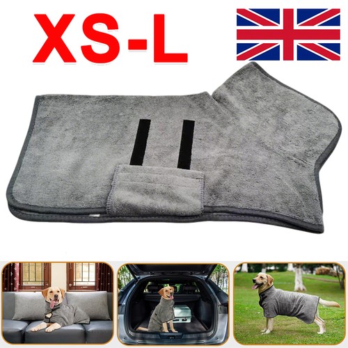 Dog bathrobe towel - bathrobe, microfibre