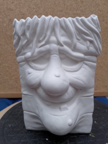 Unpainted ceramic bisque hag - ceramic,