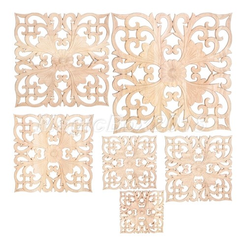 Square wood carving - carving, decal