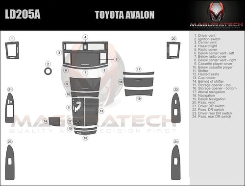 Fits toyota avalon 2005 - toyota, 2005-2009