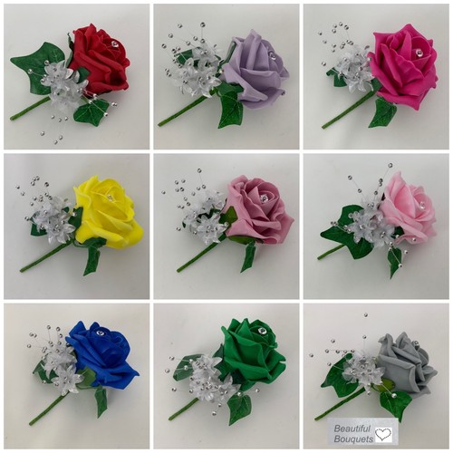 Wedding buttonholes rose - ,
