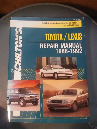 Toyota lexus 1988 manual - 1988-92,