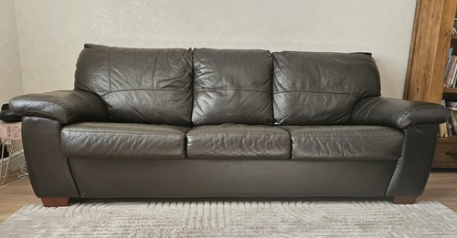 Seater leather sofa bed dfs - sofa,