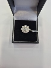 Platinum Daisy Cluster Ring