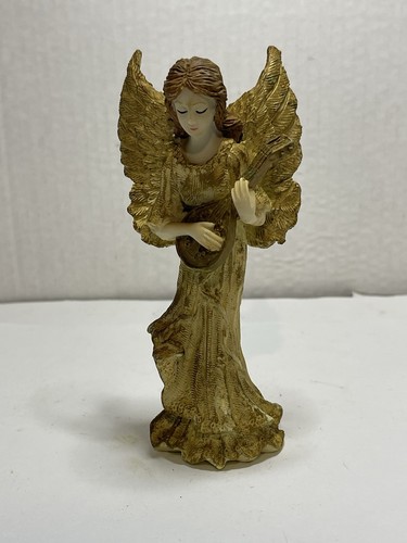Angel figurine with lyre - with,