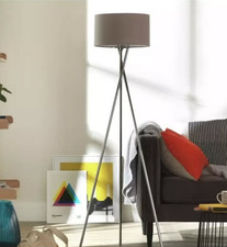 Tripod Floor Lamp - Grey and