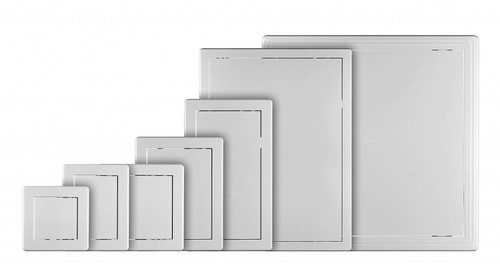 White access panel inspection - white,