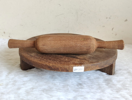 Handmade indian wooden bread - wooden,
