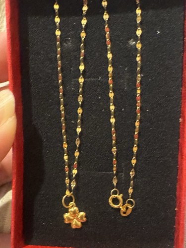 18k saudi gold dancing chain - saudi,
