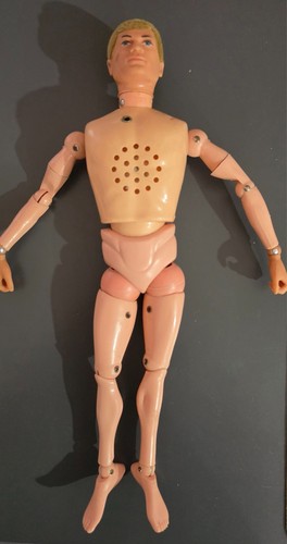 Vintage action man talking - man,