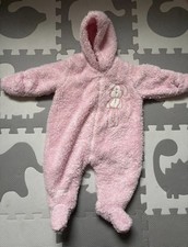 3-6 Months Zip Up Pink Hooded