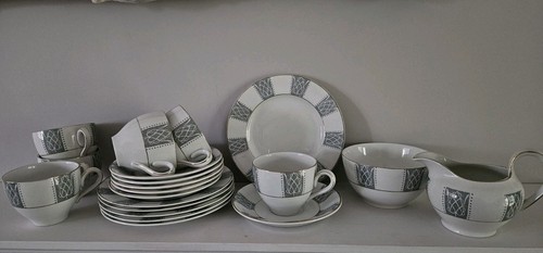 Burleighware china teaset - china,