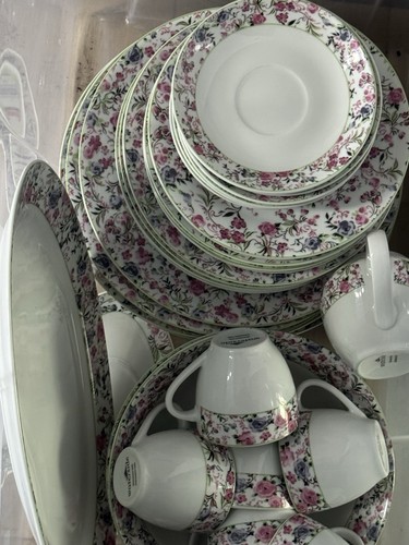 Rose plate set - for, 6