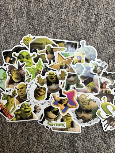 Shrek themed stickers labels - stickers,