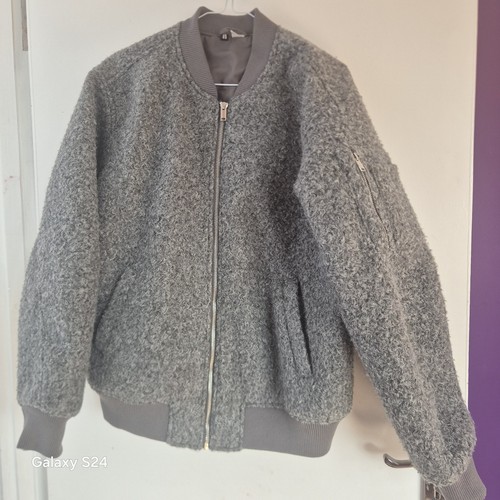 Grey wool jacket - grey,
