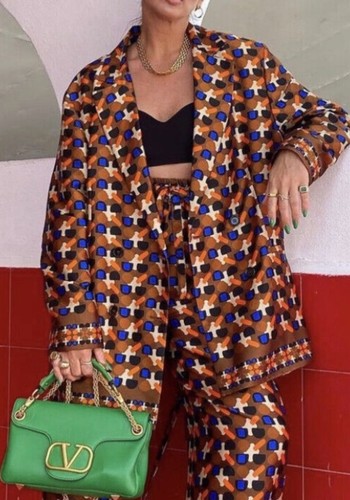 Zara geometric brown boho - zara,