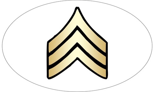 Military sergeant rank - , oval