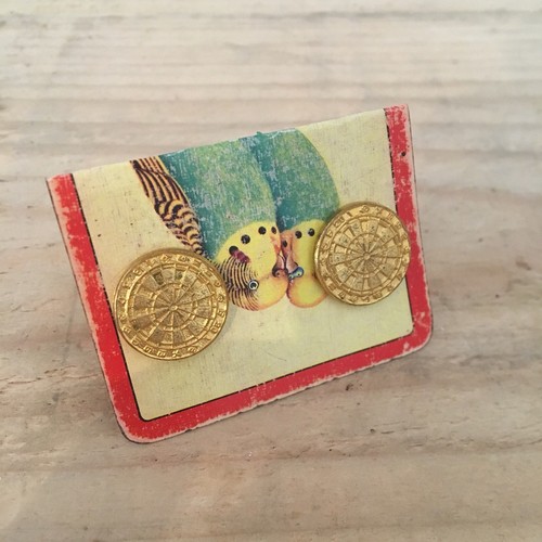 Vintage dart board - board,