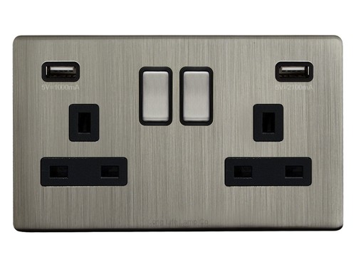 Double wall plug - socket, 2