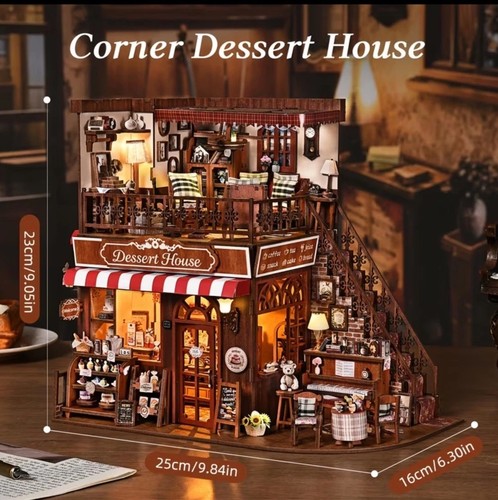 Diy miniature cafe model - diy, kit