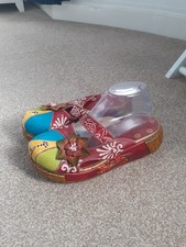 SOCOFY MULTICOLORED LEATHER MULES Size UK 6 EU 39