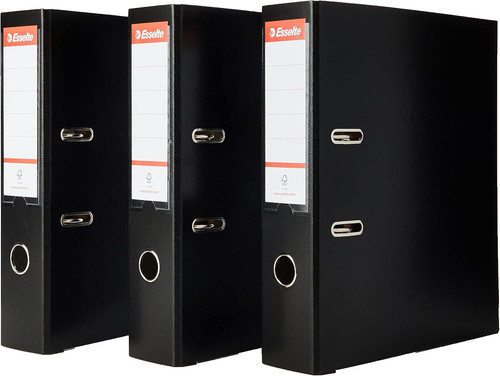 Lever arch files black - a4, 3
