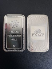 PAMP 1oz Fine Silver 999 Bar
