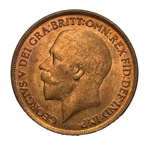 1918 penny george superb - penny, v