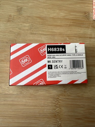 Sentry rcbo 50a 230v - mk,
