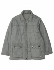 FASHION LEADER Mens Padded Jacket IT 55 2XL Grey Polyester BN10