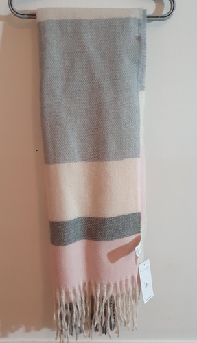 New look fringed soft scarf - new,