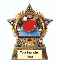 Table tennis trophy - trophy, star