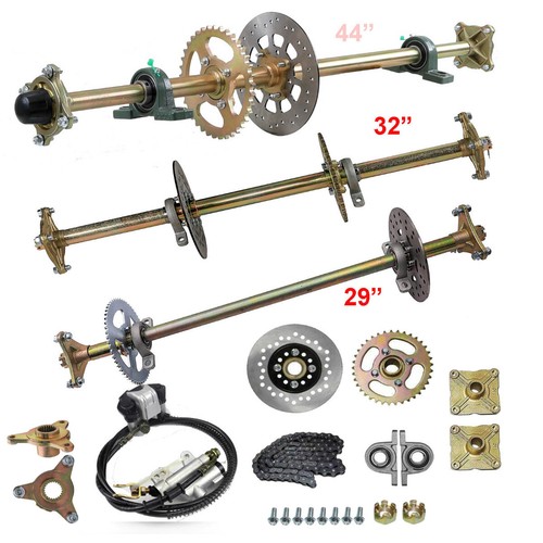 Rear live axle - axle, chain