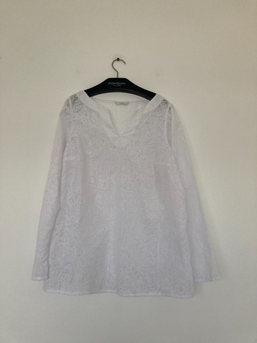 Cotton blend tunic - m&s,