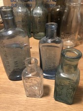 4x BOTTLES WOODWARD CHEMIST NOTTINGHAM +MASONS BOOTS FOSTER CLARK MAIDSTONE