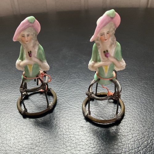 Vintage pair porcelain half - vintage,