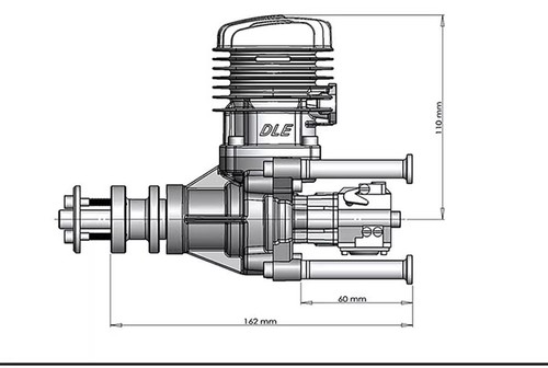 Dle35ra stroke gas engine - 4-stroke,