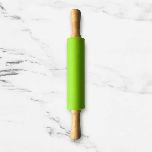 Silicone dough rolling - dough, pin