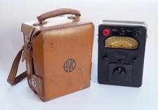 Heavy Duty AVO Meter Avometer Multimeter & Leather Case. Tested.