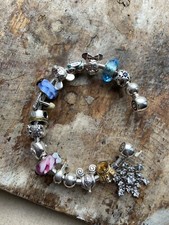 925 Silver Chamilia Disney Charm Bracelet Bangle