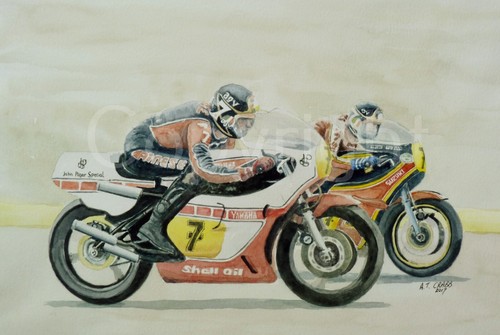 Barry sheene suzuki - barry, yamaha